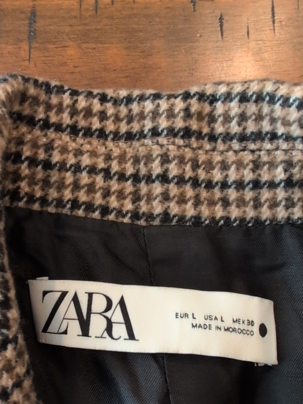 Zara Check Houndstooth Blazer - Picture 5 of 6